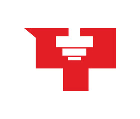 Letter Y With Icon GYM or FITNESS Logo Design