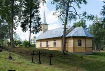 church in hiiumaa, estonia, europe