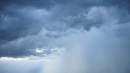 Fototapeta premium sky cloud before rain .It nature background of season change 