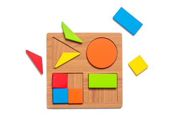 Set of shape Montessori style toys Children wooden eco friendly logic games for preschool kids...