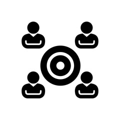 Target Group icon in vector. Logotype