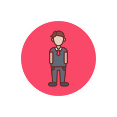 Employee icon in vector. Logotype