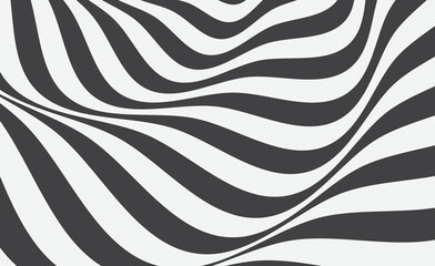 Wavy lines abstract vector background.Stripe creative shape template.