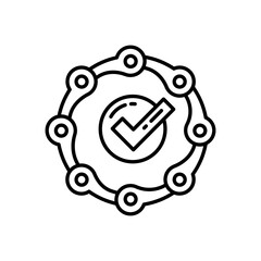 Affiliation icon in vector. Logotype