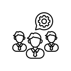 Technical Team icon in vector. Logotype