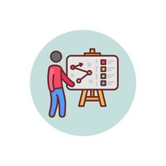 Business Presentation icon in vector. Logotype