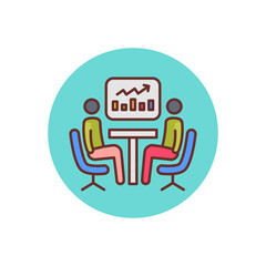 Business Analytics icon in vector. Logotype