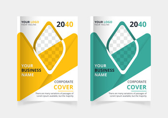 Annual report business corporate book cover design template a4 or can be used to annual report, magazine, flyer, poster, banner, portfolio, company profile, website, brochure cover design 
