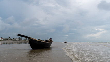 Obraz premium Arrival of Monsoon in India, Mandarmani, Digha, West Bengal