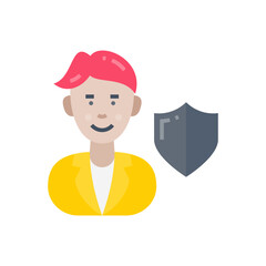 Compliance Officer icon in vector. Logotype