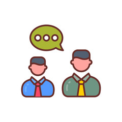 Conversation icon in vector. Logotype