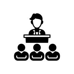 Conference icon in vector. Logotype
