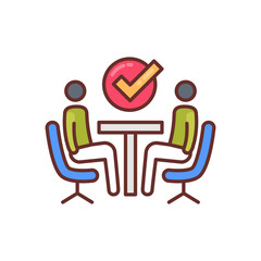 Business Agreement icon in vector. Logotype