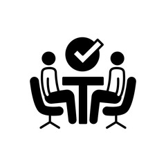 Business Agreement icon in vector. Logotype