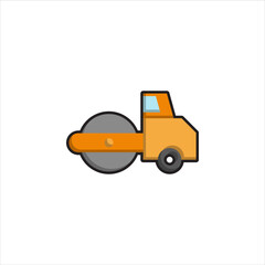 Naklejka premium bulldozer vector for website symbol icon presentation