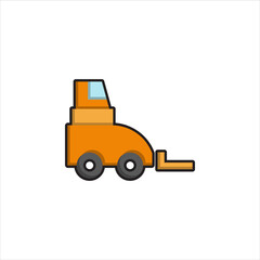 Naklejka premium forklift vector for website symbol icon presentation