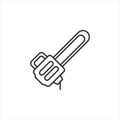 Fototapeta premium chainsaw vector for website symbol icon presentation