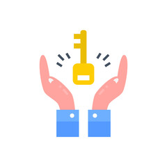 Key To Success icon in vector. Logotype