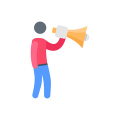 Fototapeta premium Announcement icon in vector. Logotype