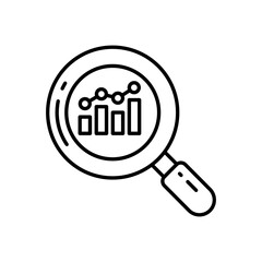 Marketing Research icon in vector. Logotype