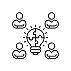 Obraz premium Problem Solving icon in vector. Logotype