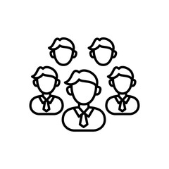 Executive Team icon in vector. Logotype