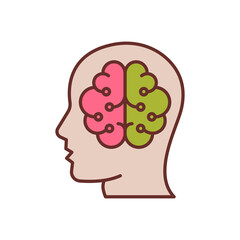 Intelligence icon in vector. Logotype