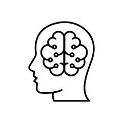 Intelligence icon in vector. Logotype
