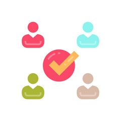 Team Building icon in vector. Logotype