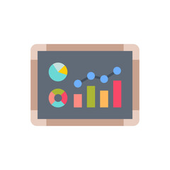 Data Presentation icon in vector. Logotype