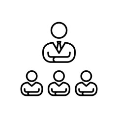Executive Leadership icon in vector. Logotype