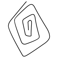 Abstract Lines. Abstract Shapes. Hand-drawn doodles illustration.
Line art