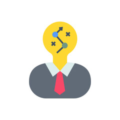 Idea Making Strategy icon in vector. Logotype