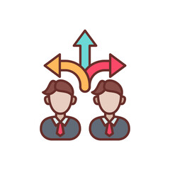 Business Direction icon in vector. Logotype