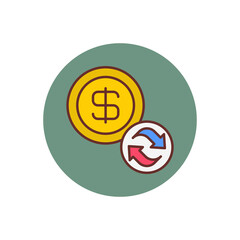 Revenue icon in vector. Logotype