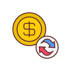 Revenue icon in vector. Logotype