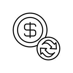 Revenue icon in vector. Logotype