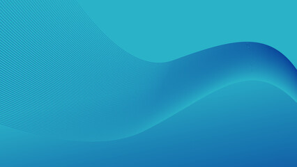 Vector wave lines flowing dynamic isolated on blue light background