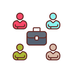 Business Community icon in vector. Logotype