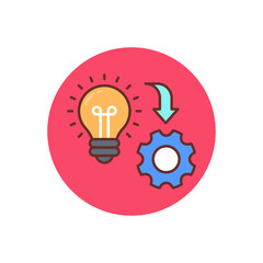 Idea Development icon in vector. Logotype