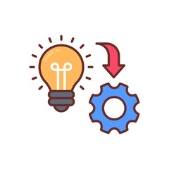 Idea Development icon in vector. Logotype