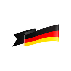 Germany flag banner design isolated