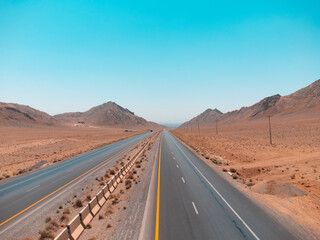 road to the desert