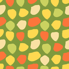 Seamless pattern with brush strokes elements Vector illustration