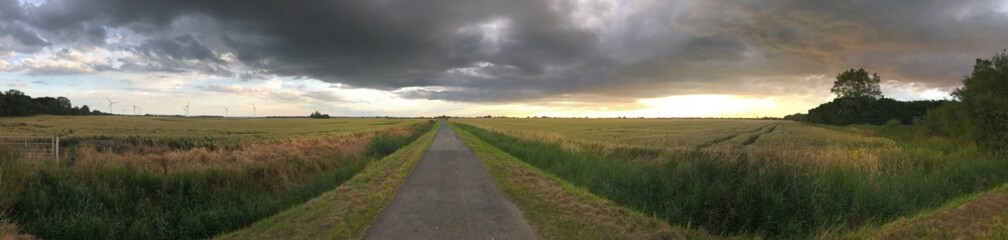 Fototapeta na wymiar Panorama of Lincolnshire