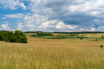 Das Naturschutzgebiet Lange Rhön in der Kernzone des Biosphärenreservat Rhön, Hessen, Bayern,...