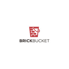 Brick bucket logo design