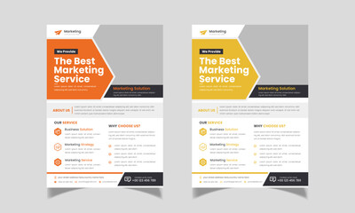 stylish and modern corporate business flyer template