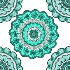 green abstract seamless background pattern colorful fabric design print wrapping paper digital illustration texture wallpaper