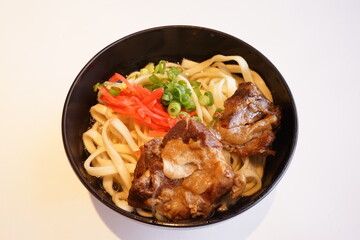 Okinawa Soba or Soki Soba with Tender Pork Rib - 沖縄そば ソーキそば